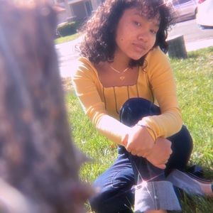 Long sleeve yellow shirt